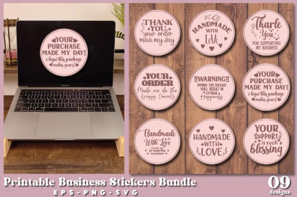 Download Printable Business Stickers Bundle - Premium Resources