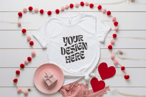 Download BC3001 Valentine White Flat Lay Mockup - Premium Resources